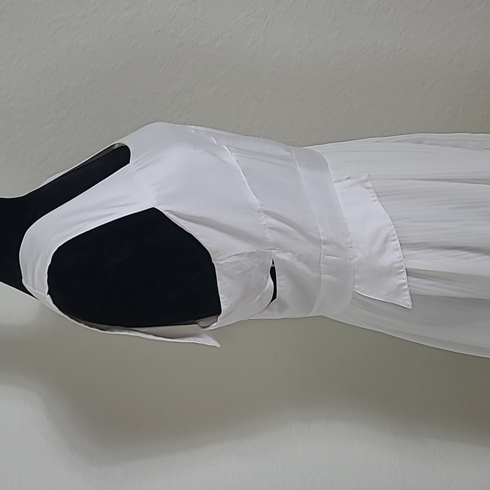 W118 by Walter Baker White High Low Dress Sumnery Party Vacation Size Large - Picture 9 of 11